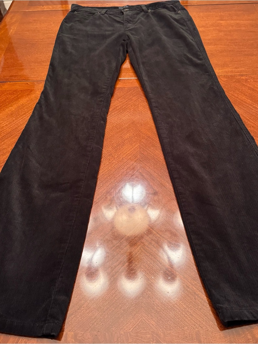 Polo Ralph Lauren Pants 100% Cotton Black Women's Corduroy Jeans Size - 8 - Picture 14 of 15